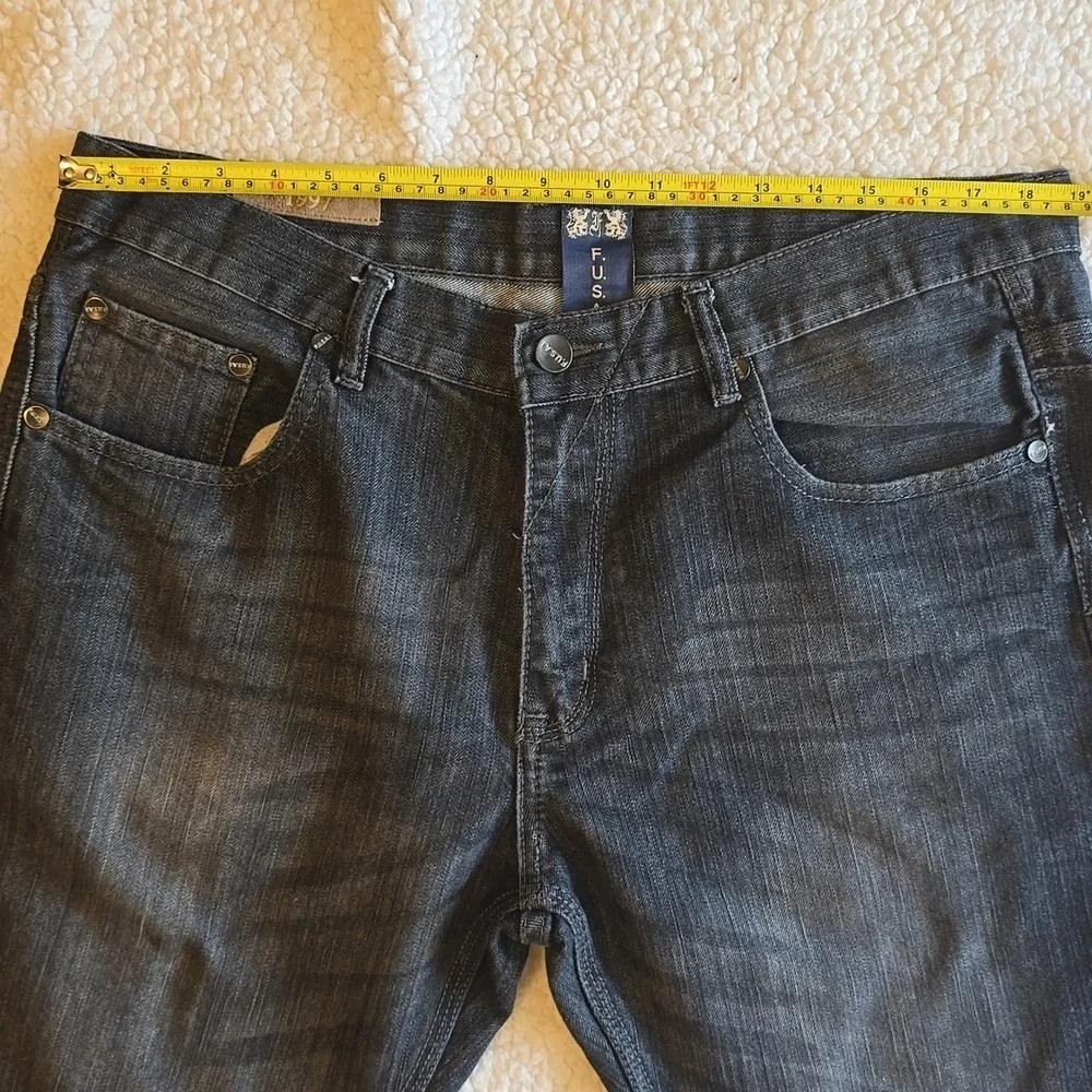 Vintage Y2K F.U.S.A.I Dark Washed Men Denim Jeans